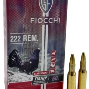 FIOCCHI cal.222 Rem FMJ HP 50gr