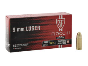 Fiocchi 9mm Luger 124gr FMJ