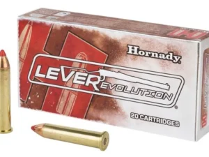 Hornady .45-70 Government 325-grain LEVERevolution FTX ammunition box.