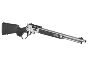 S&W Model 1854 lever-action rifle chambered in .360 Buckhammer with stainless finish