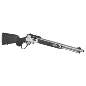 S&W Model 1854 lever-action rifle chambered in .360 Buckhammer with stainless finish
