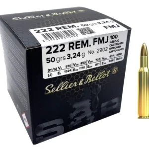 Sellier & Bellot .222 Remington 50gr FMJ