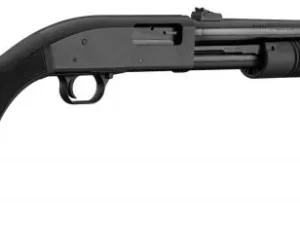 Mossberg Maverick 88 Pack pump-action shotgun 12/76 with 18.5 inch barrel and synthetic stock.