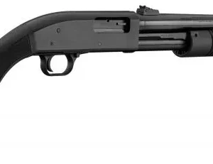 Mossberg Maverick 88 Pack pump-action shotgun 12/76 with 18.5 inch barrel and synthetic stock.