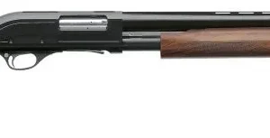 Yildiz S61 wooden pump-action shotgun 12/76 with 61cm barrel and walnut stock.